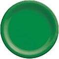 Amscan Round Paper Plates, Festive Green, 6-3/4”, 50 Plates Per Pack, Case Of 4 Packs 1 thumbnail image