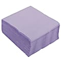 JAM PAPER Small Beverage Napkins - 5 x 5 - Lavendar / Light Purple - 40/Pack  1 thumbnail image