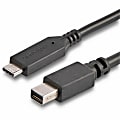 StarTech.com 6 ft./1.8 m USB-C to Mini DisplayPort Cable - 4K 60Hz - Black - USB 3.1 Type-C to Mini DP Adapter Cable - CDP2MDPMM6B 1 thumbnail image