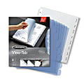 Wilson Jones® View-Tab® Transparent Dividers, 8-Tab, Clear