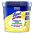 Lysol Disinfecting Wipe Bucket w/Wipes - Lemon & Lime Blossom Scent - 8" Length x 6" Width - 800 Each - White 1 thumbnail image