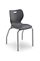 HON® SmartLink™ 14" Stackable Student Chairs, 25" x 17" x 17", Dark Gray, Set Of 4