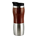 Gibson Home Monaco Cafe Stainless-Steel Thermal Insulated Travel Mug With Lid, 15 Oz, Brown 1 thumbnail image