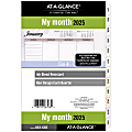 2025 AT-A-GLANCE® Monthly Planner Refill, Desk Size, January to December