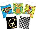 Barker Creek Peel & Stick Library Pockets, 3-1/2" x 5-1/8", Boho, Set Of 90 Pockets 1 thumbnail image