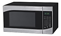 Avanti 0.9 Cu Ft Countertop Microwave Oven, Silver/Black 1 thumbnail image