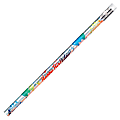 Moon Products Happy Birthday Themed Pencils - #2 Lead - Black Lead - Silver Wood Barrel - 12 / Dozen