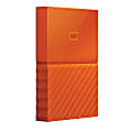 WD My Passport™ 1TB Portable External Hard Drive, USB 2.0/3.0, WDBYNN0010BOR-WESN, Orange 1 thumbnail image