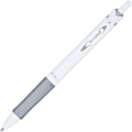 Pilot Acroball PureWhite Ball Point Pen, Fine Point, 0.7 mm, White/Silver Barrel, Black Ink