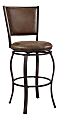 Powell Jayna Swivel Bar Stool, Brown/Bronze 1 thumbnail image