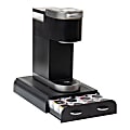 Mind Reader 2-Drawer Single Serve Coffee Pod Drawer, 2-1/2”H x 12-1/4”W x 9-1/2”D, Black 1 thumbnail image