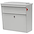 Mail Boss™ Townhouse Wall Mount Locking Mailbox, 16"H x 15 3/4"W x 7 1/2"D, White 1 thumbnail image