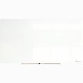 Quartet InvisaMount Magnetic Glass Board - 48" (4 ft) Width x 96" (8 ft) Height - White Glass Surface - Horizontal - Magnetic 1 thumbnail image