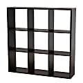 Baxton Studio 9-Cube Storage Shelf, 47-3/8”H x 47-3/16”W x 11-7/16”D, Dark Brown