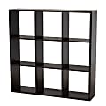 Baxton Studio 9-Cube Storage Shelf, 47-3/8”H x 47-3/16”W x 11-7/16”D, Dark Brown 1 thumbnail image