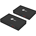 SIIG HDMI Over IP Extender / Matrix with IR - Kit - 1 Input Device - 1 Output Device - 393.70 ft Range - 2 x Network (RJ-45) - 1 x HDMI In - 2 x HDMI Out - Serial Port - Full HD - 1920 x 1080 - Twisted Pair - Category 6 - Rack-mountable 1 thumbnail image