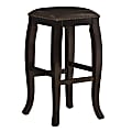 Linon Rockford Backless Faux Leather Bar Stool, Wenge/Brown