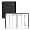 2027 Brownline® DuraFlex Weekly Appointment Planner, 11" x 8-1/2", 100% Recycled, Black, January To December, CB950V.BLK, Total Qty 1 1 thumbnail image