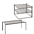 Honey-Can-Do Steel Kitchen Corner Shelves, Black, Pack Of 2