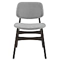 Eurostyle Gunther Side Accent Chairs, Gray/Dark Walnut, Set Of 2 Chairs 1 thumbnail image