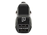 Targus iStore Duo Car Charger - 12 W - 12 V DC Input - 5 V Output - 2.40 A - Black - 1 1 thumbnail image