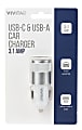 Vivitar USB-C And USB-A Car Charger, White, NIL6003-WHT-STK-24 1 thumbnail image