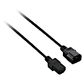 V7 Power Extension Cord - For Computer, Monitor, Printer, Scanner - Black - 6.60 ft Cord Length 1 thumbnail image