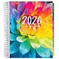2026 Excello Brands Deluxe Daily/Weekly/Monthly Planner, 5.5" x 8", Rainbow Petals November 2025 - December 2026, (DLX-CY26-0041) 1 thumbnail image