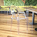 Flash Furniture Oval Back Ghost Chair, Clear 1 thumbnail image