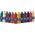 Prang® Ultra-Washable Tempera Paint, 16 Oz., Assorted Colors, Pack Of 12