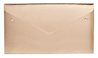 Office Depot® Brand Polyurethane Envelope, 1" Expansion, Check Size, Metallic Gold