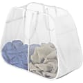 Whitmor Laundry Bag - 28" Width x 21" Length x 12" Depth - White - Polyester - Garment