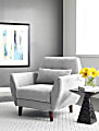 Serta® Artesia Collection Arm Chair, Smoke Gray/Chestnut 1 thumbnail image