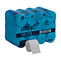 Compact by GP PRO, 2 Ply, Coreless Recycled Toilet Paper, 4x3.8, 100% Recycled, White, 1000 Sheets, 36 Rolls per Case 1 thumbnail image