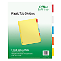 Avery® Office Essentials Insertable Dividers, 5-Tab, 8 1/2" x 11", Buff/Clear 1 thumbnail image