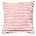 Dormify Jamie Plush Ribbed Square Pillow, Blush