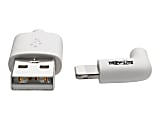 Tripp Lite Lightning to USB Sync Charge Cable Right-Angle  - M100003LRAWH 1 thumbnail image