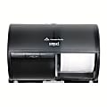 Compact® by GP PRO, 2-Roll Side-by-Side Coreless High-Capacity Toilet Paper Dispenser, 56784A, 10.12" x 6.75" x 7.12", Black, 1 Dispenser 1 thumbnail image