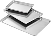 Vollrath Artisan 3603A Baking Sheets, Silver, Set Of 3 Sheets