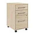 Bush Business Furniture Hustle 3-Drawer Mobile File Cabinet, Natural Elm, Standard Delivery 1 thumbnail image