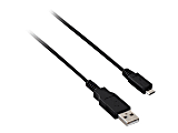 V7 - USB cable - USB (M) to Micro-USB Type B (M) - USB 2.0 - 90 cm - black 1 thumbnail image