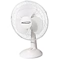 Brentwood Kool Zone F-12DW 12" Oscillating Desk Fan - 12" Fan Diameter - 3 Speed - Oscillating, Pivoting Head, Carrying Handle, Quiet, Adjustable Tilt Head, Air Circulation - White 1 thumbnail image