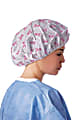 Medline Pro Series Bouffant Caps, Large, Pink Ribbon, Pack Of 500