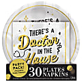 Amscan Doctor Med School Graduation Plates And Napkins 60-Piece Value Packs, 9", Multicolor, Set Of 2 Packs 1 thumbnail image
