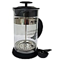 Mr. Coffee Cafe Oasis 32 Oz French Press Coffee Maker, Black/Clear