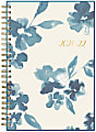 Blue Sky™ Weekly/Monthly Planner, 5" x 8", Bakah Blue Frosted, July 2021 To June 2022, 131969 1 thumbnail image