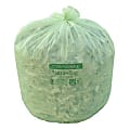 Natur Bag Compostable Trash Liners, 55 Gallons, Green, 20 Bags Per Roll, Case Of 5 Rolls 1 thumbnail image