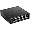 D-Link 5-Port Desktop Gigabit PoE+ Switch - 5 Ports - Manageable - Gigabit Ethernet - 10/100/1000Base-T - 2 Layer Supported - Twisted Pair - Desktop 1 thumbnail image