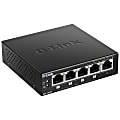 D-Link 5-Port Desktop Gigabit PoE+ Switch - 5 Ports - Manageable - Gigabit Ethernet - 10/100/1000Base-T - 2 Layer Supported - Twisted Pair - Desktop