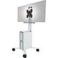 DURABLE COWORKSATION Mobile TV Cart - 3 Shelf - 39.68 lb Capacity - 4 Casters - High Density Fiberboard (HDF) - 370202 1 thumbnail image